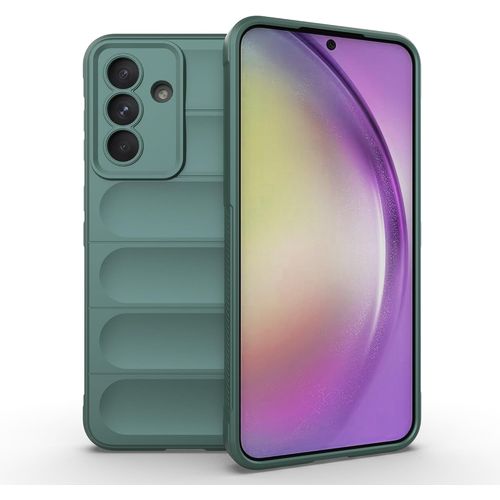 Coque Silicone Liquide Pour Samsung Galaxy A56 5g Et A36 5g ¿ Antichoc Grade Militaire (Coins Airbags), Doublure Microfibre, Revêtement Antigermes Et Anti-Traces, Compatible Charge Sans Fil, Vert