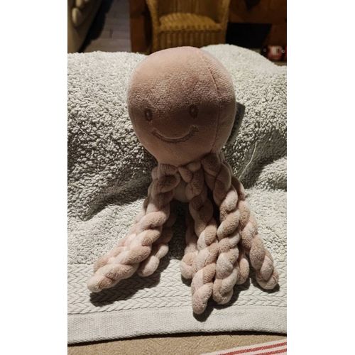 Doudou pieuvre rose nattou