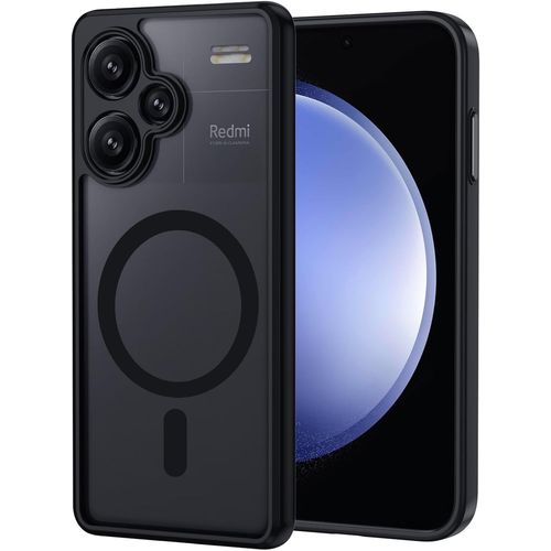 Coque Magnétique Pour Xiaomi Redmi Note 13 Pro Plus 5g - Dos Translucide Mat, Protection Anti-Chocs Niveau Militaire, Antirayures, Fine Et Légère, Noir