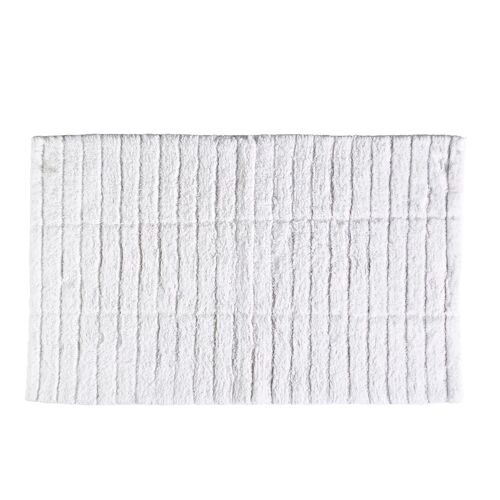 Tapis de bain en coton blanc