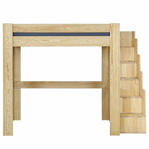 Pack Lit Mezzanine Avec Matelas Bois Massif 120x190 Cm
