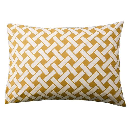 Taie Sac En Coton Jaune Doré 63x63cm