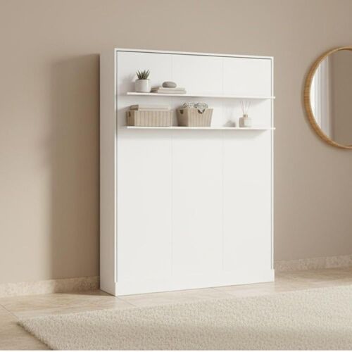 Lit escamotable vertical blanc 45x208x97cm