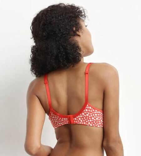 Dim Soutien-Gorge Emboitant Avec Armatures Rouge À Fleurs Generous Dim