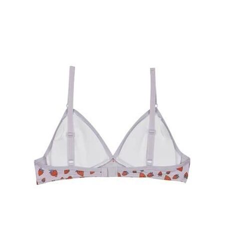 Dim Soutien-Gorge Triangle Coton Stretch Sans Armature Fraises Les Pockets