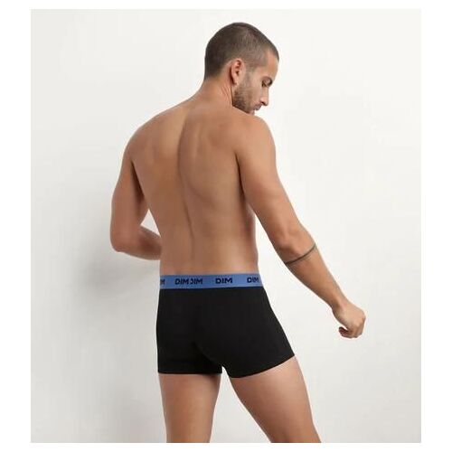 Dim Lot De 3 Boxers Homme Noir Ceinture Colorée Mimosa Lila Mix &and Colors