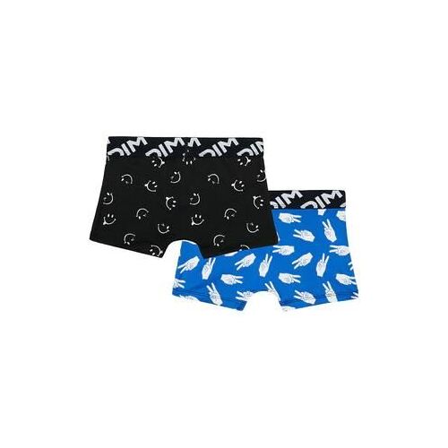 Dim Lot De 2 Boxers Garçons En Microfibre Recyclée Motif Peace Dim Micro