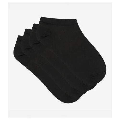 Dim Lot De 2 Socquettes Invisibles Noires Light Coton Femme