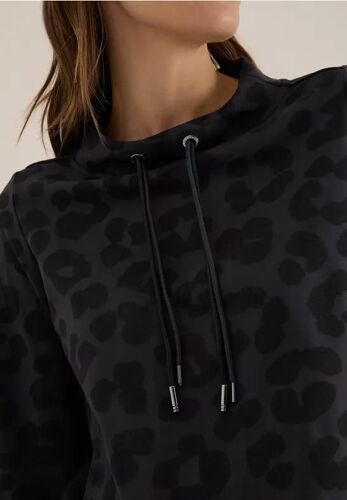 Cecil Femme Pull Jacquard Leo In Noir, Gr: L