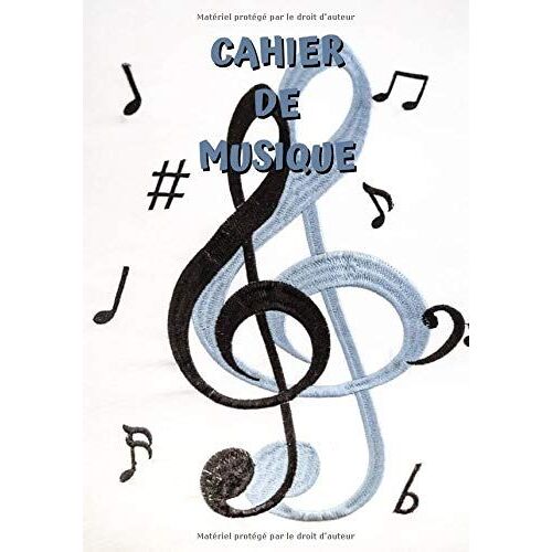 Cahier De Musique: Carnet De Partitions - 101 Pages - 6x9 Pouces - 10 Portées Par Page - Notes De Musique