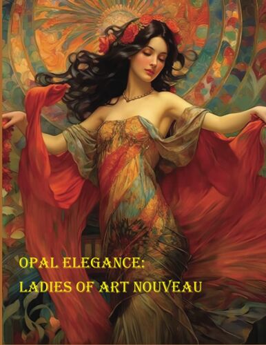 Opal Elegance: Ladies Of Art Nouveau (Timeless Grace: Women In Art Coloring Books)