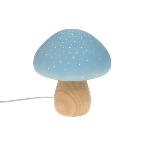 Lampe Champignon Bleue