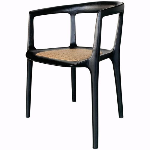 Fauteuil Paille noir