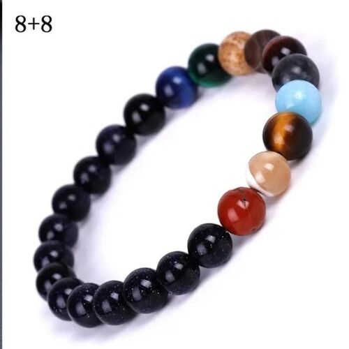 Bracelet - Univers - Sl12686 - Pierre Naturelle - 8mm - Bijoux À Breloques