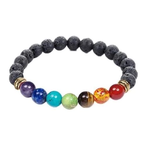 Bracelet - Agate - 7 Chakras - Énergie - Guérison - Protection