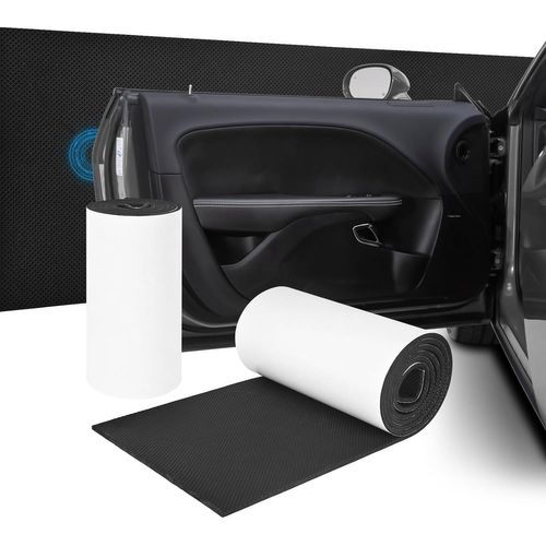 Lot De 2 Mousse Protection Garage, 200 X 20 X 0,4 Cm Protection Portière Voiture Autoadhésive, Étanche Et Antichoc, Mousse Protection Pour Mur De Garage Ou Carport, Noir