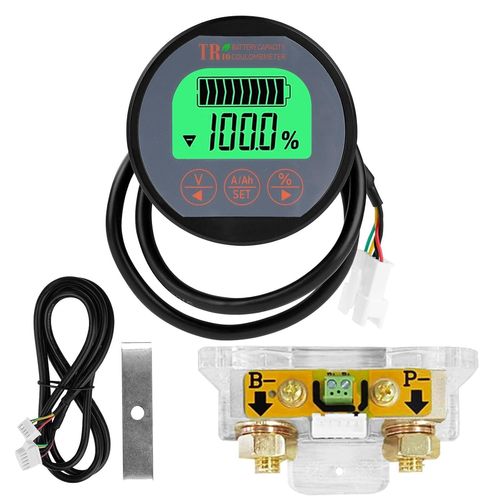 Voltmètre De Courant De Batterie, 8-120v 350a Écran Lcd Testeur Numérique Moniteur Testeur De Batterie For Automobile Voiture Bateau À Moteur Caravane