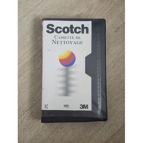 Cassette de nettoyage VHS 3M Scotch – HC – compatible VHS / S-VHS (PAL/SECAM)