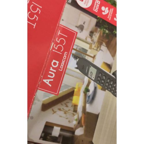 Boîtier original Logicom Aura 155T et le mode d'emploi notice d'utilisation manuel pour Aura 155T 255T 355T téléphone DECT répondeur automatique mains libres compatible box