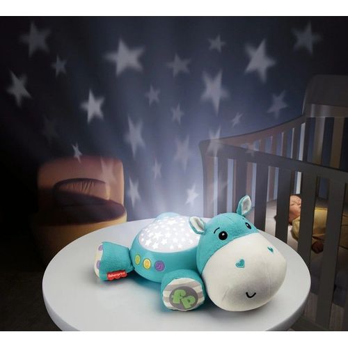 Hippo Douce Nuit De Fisher-Price - 3 Modes Veilleuse Avec Projection D'Etoiles Lumineuses, Musique Et Sons