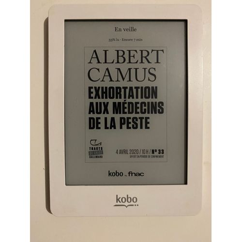 Liseuse Kobo Glo 6" 4 Go WiFi Ecran tactile et éclairage frontal Blanc