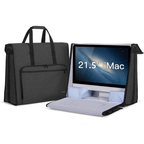 Sacoche De Transport Pour Imac 21,5 Pouces, Sac Fourre-Tout À Bandoulière Pour Apple Imac Et Accessoires (Noir)