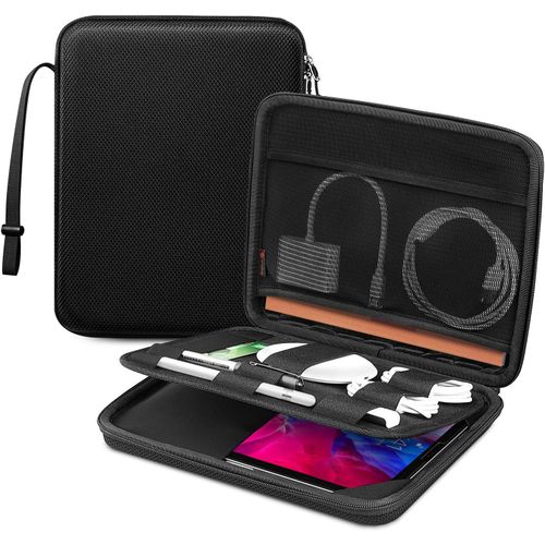 Finpac Housse Pour 2025 11 Pouces Ipad A16/ Air M3, 2024 11"" Ipad Pro M4/ Air M2, 11"" Ipad Pro 2022-2018, 10,9"" Ipad & Ipad Air 5/4, Sacoche Avec Organisateur D'accessoires Pour 11"" Samsung Tab A9+