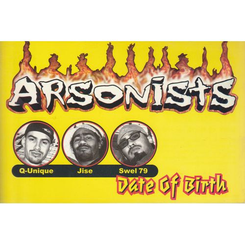 Arsonists: Date Of Birth Carte Postale Uk- Matador 2001 Hip-Hop Rap