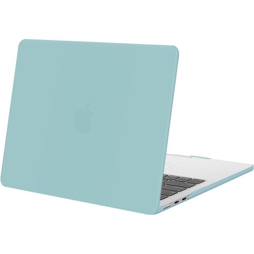 Compatible Avec Macbook Air 13 Pouces Coque M4 M3 M2 2025-2022 Touch Id Liquid Retina De 13,6 Pouces, Coque Protection Rigide Pour Mac Air M4 M3 M2 13 A3240 A3113 A2681,Aiguemarine