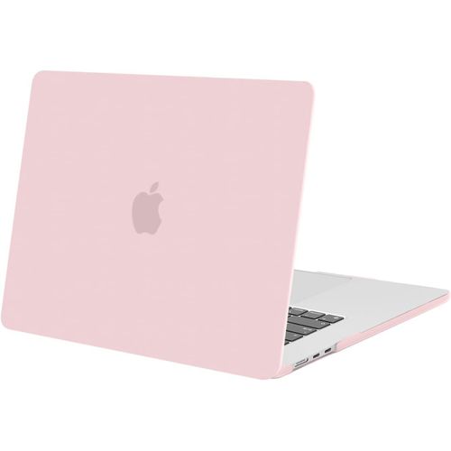 Coque Compatible Avec Macbook Air 15 Pouces M4 M3 M2 A3241 A3114 A2941 Avec Liquid Retina 15,3 Pouces & Touch Id,Coque Protection Rigide Pour Mac Air 15 2025 2024 2023 Release,Bébé Rose