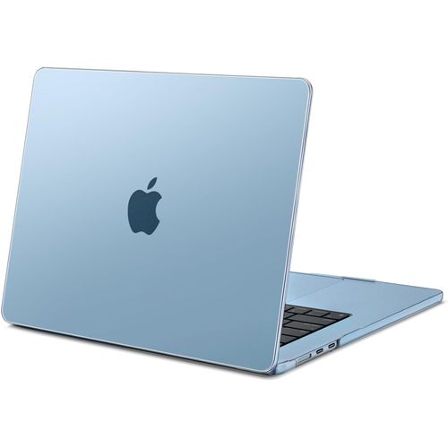 Coque Compatible Avec Macbook Air 15 Pouces M4 M3 M2 A3241 A3114 A2941 Avec Liquid Retina 15,3 Pouces & Touch Id,Coque Protection Rigide Pour Mac Air 15 2025 2024 2023 Release,Bleu Ciel