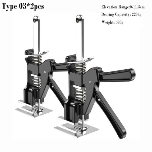 Lève-Panneau D'Armoire,Bras Permettant D'Économiser Du Travail,Outil D'Ascenseur,Ajusteur De Hauteur De Carrelage,Outil De Levage Manuel,Panneau De Porte,Levage De Cloisons S.Type 03X2Pcs