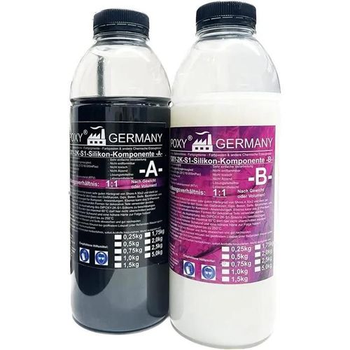 Silicone De Duplication Souple De Qualité Supérieure À 2 Composants - Type S1 - 2000 G.