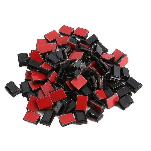 100 Pcs Adhésif Câble Clips Colliers De Pinces Câble De Voiture Organisateur Cordon Tie Holder