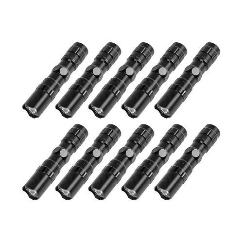 Imperméable à l'eau Mini Hot LED Lampe de poche Torche Pocket Light Batterie Lanterne Portable Puissante LED pour la chasse Camping 10pcs