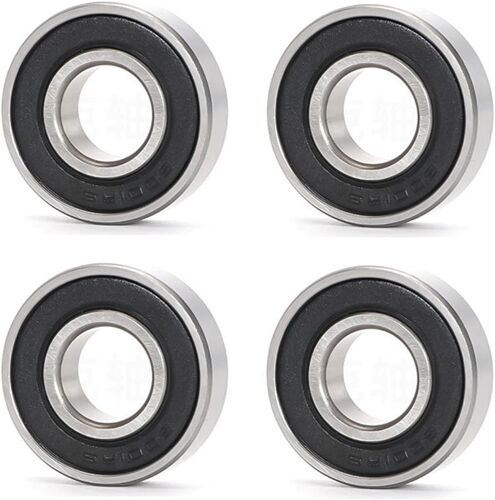 4 Pcs Electric Scooter Ball Bearings Compatible With Nine-Bot Max G30 G30d Stainless Steel Front Wheel Bearing (6001rs 12 X 28 X 8mm), Black, A