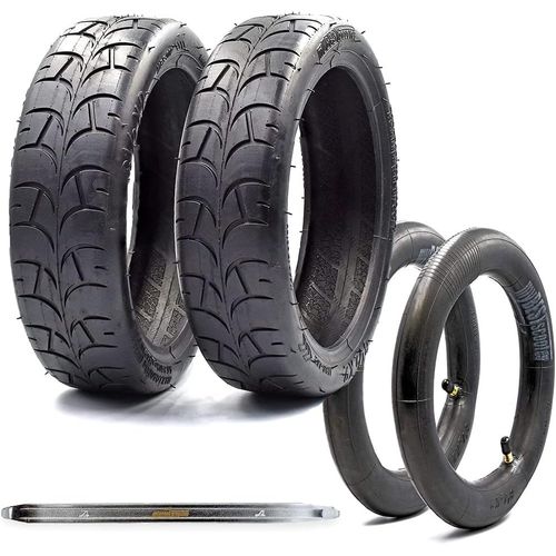 8.5 Inch Pneumatic Rubber Tyre For Xiaomi M365 1s 3 Essential Pro 2 Electric Scooter (2 X 8x1/2x2, 2 Inner Tubes)