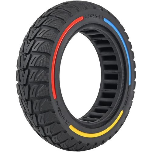 9.5x2.5-6.1 Pneu Solide Tout-Terrain, Conçu Pour La Trottinette Électrique Niu Kqi3 Pro/Max/Sport, Pneu Sans Chambre À Air 9,5 Pouces Avant/Arrière, Résistant Aux Puncture, Entretien Zéro