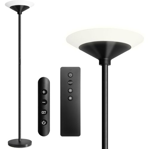 Lampadaire 27w Led Dimmable Avec Télécommande Et Tactile, Lampadaire 3000k-6500k Salon Moderne Pour Salon, Chambre, Bureau