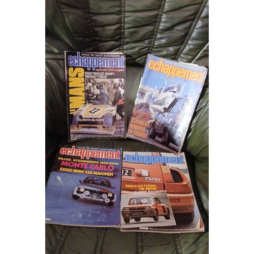 Echappement Lot De 4 Revues Du Sport Automobile De L'Année 1980.
