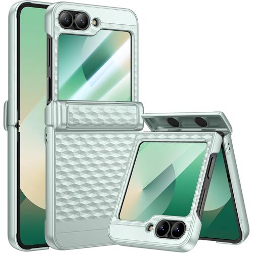 acdsgd-Coque pour Samsung Galaxy Z Flip 6 avec Protecteur d¿écran et Protection de charnière,Coque pour Galaxy Z Flip 6,Vert Menthe¿