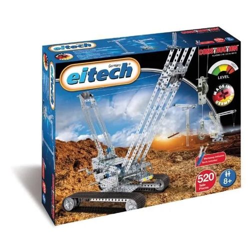Jeu De Construction Grue Acier Argent 522-Pièce - Eitech