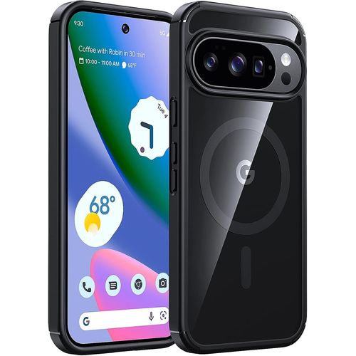 Coque Magnétique Pour Google Pixel 10 /Pour Google Pixel 10 Pro [Compatible Avec Magsafe] Coque Ultra-Mince Anti-Jaunissement Et Antichoc - Noir[Z1478]