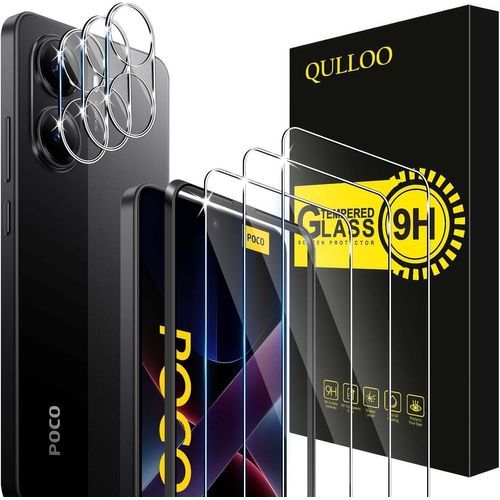 Verre Trempé Pour Xiaomi Poco X7 Pro 5g, 3 Pièces Protecteur D'écran Et 3 Pièces Caméra Arrière Protecteur, 9h Dureté Film Protection Écran Hd Clarté Anti Rayures Vitre Protection