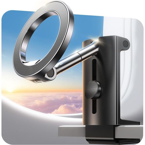 Support Telephone Avion Magsafe¿Rotation À 360°¿ Porte Telephone Magnétique Avec Outils Réglage, Libérez Vos Mains, Accessoire Bureau, Voyage, Cuisine Pour Iphone 16 15 14 13 12 Pro Max