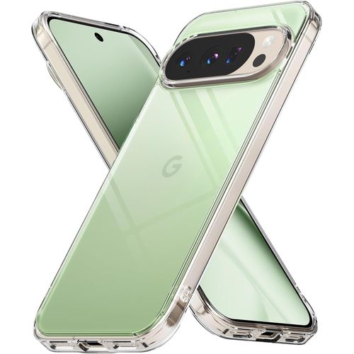 Coque Compatible Avec Google Pixel 10 Pro/Pixel 10 Case Accessoires [Fusion] Transparente Ultra Fine Rigide Back Souple Bumper Étui Antichoc Protection - Clear[Z2120]