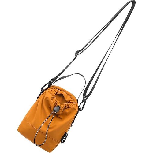 Sac Bandoulière Femme Homme Sacoche Pour Bouteille D'Eau De Randonnée Portable Fitness Cyclism Festival Musique Plage Voyage - Orange
