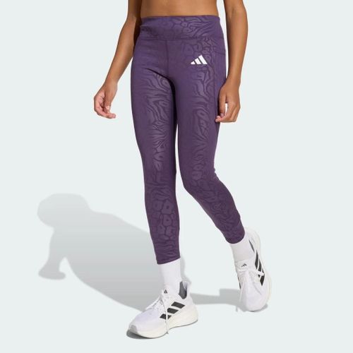 Legging À Imprimé Animal All Sports Optime Adidas - Aurora Plum / White - 5-6a
