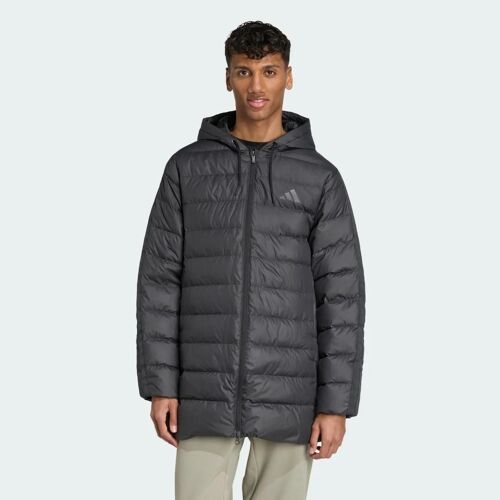 Parka À Capuche Duvet Léger Essentials Climawarm 3 Bandes Adidas - Black - Xs
