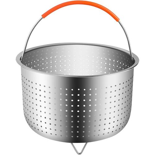 Jexnovashop-Paniers Cuit-Vapeur Acier Inoxydable Avec Poignée Pour Instant Pot Accessoires Compatible Avec La Plupart Des Autocuiseurs